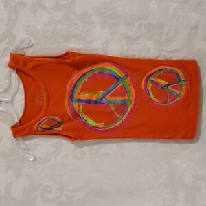 SZ. MEDIUM GIRLYFIED ORSNGE MUSCLE -TEE